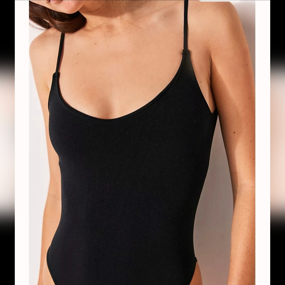 Intimately Free people Minimalist Black Tank Top‎ Bodysuit Size XS